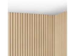 3D-Wandpaneel - 3,71 M - Natuurlijke Lichte Houtkleur - Set Van 8 - Tatiana-Vente-unique Sale