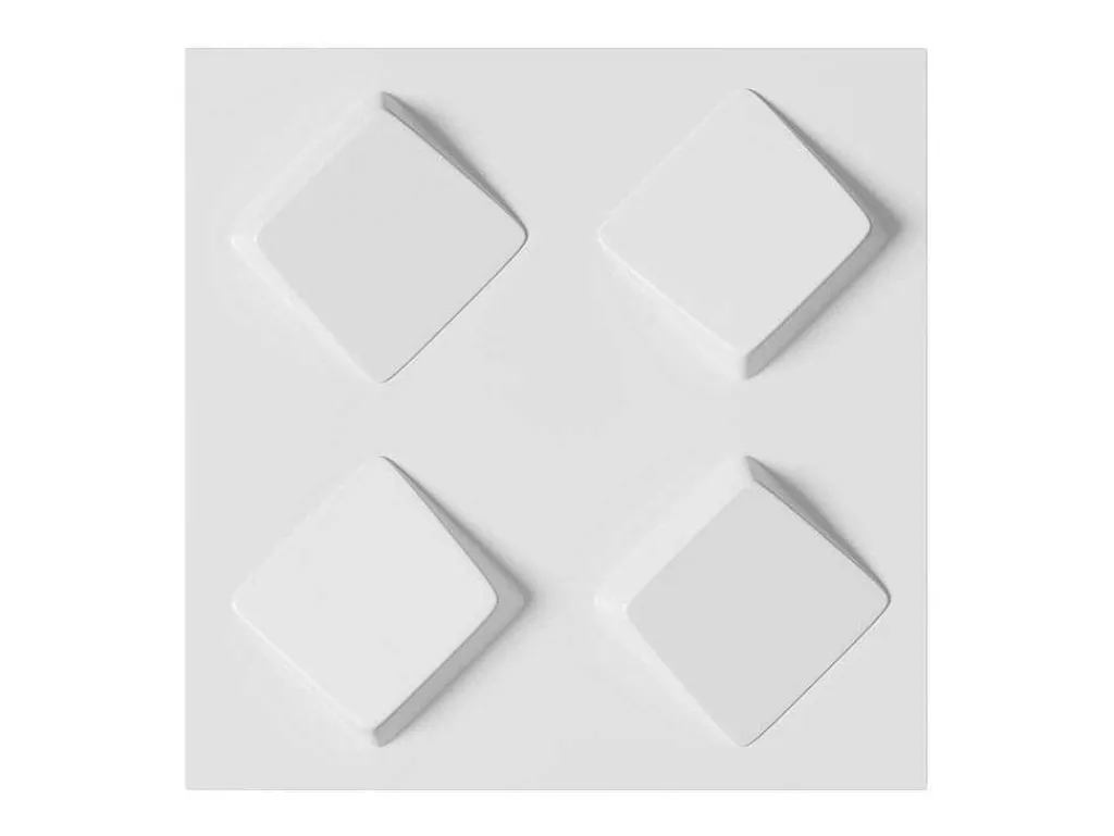 3D-Wandpaneel Om Te Beschilderen - Set Van 3M - Set Van 12 Stuks - Malton-Vente-unique Outlet
