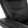 Edmonton Fauteuil Met Kruk, Zwart, Honingkleurig-Vente-unique Discount