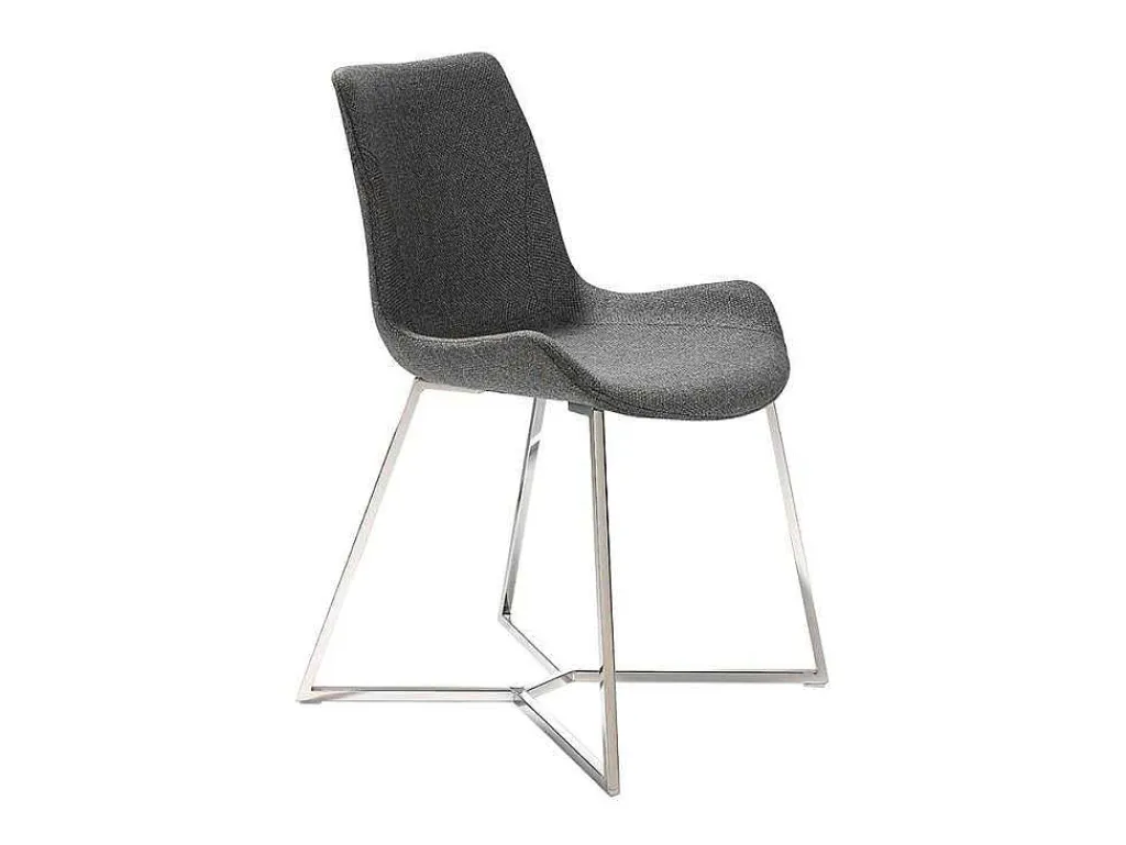 Eetkamerstoel Bekleed Met Grijze Stof 4009-Angel Cerda Hot