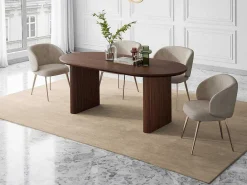 Eettafel 8 Plaatsen Van Mangohout - Naturel - Nevili-Vente-unique