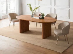 Eettafel 8 Plaatsen Van Mangohout - Naturel - Balimela-Vente-unique Hot