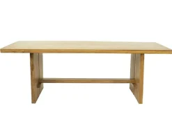 Eettafel 8 Plaatsen Van Teakhout - Kleur: Naturel - Lenida-Vente-unique Online