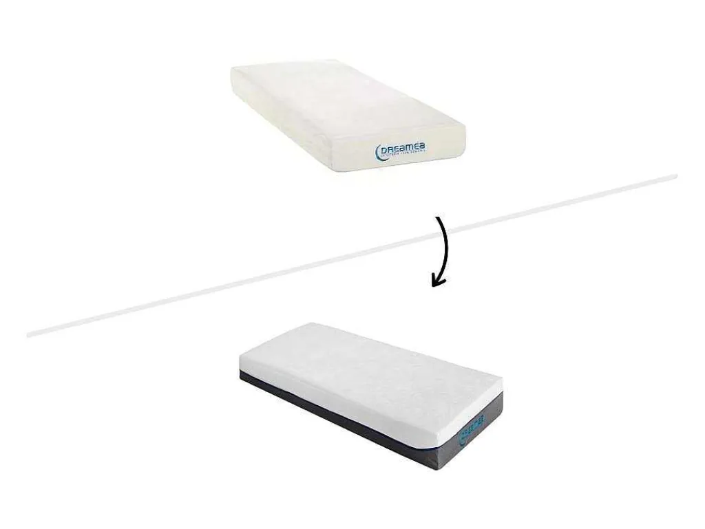 Elektisch Relaxbed Met Contactplaatjes En Matras Met Vormgeheugen Hesiode Iii Van - Okin-Motors - Wit - 2 X 70 X 190 Cm-DREAMEA Discount