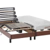 Elektrisch Relaxbed Met Matras Met Latex-Instap Tyndare Van - Kersenhout - 2 X 80 X 200 Cm-DREAMEA Discount