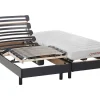 Elektrisch Relaxbed Met Matras Met Latex-Instap Tyndare Van - Zwart - 2 X 80 X 200 Cm-DREAMEA Online