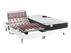 Elektrisch Relaxbed Met Pocketveren En Vormgeheugenmatras Phanes Van - Okin Motoren - Wit 2 X 80 X 200 Cm-DREAMEA Online