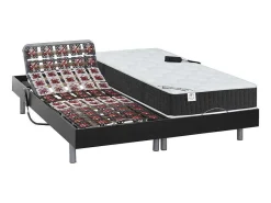 Elektrisch Relaxbed Met Vormgeheugen Phanes Van - Okin Motoren - 2 X 70 X 190 Cm - Zwart-DREAMEA Outlet