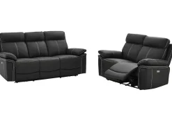Elektrische Drie- & Tweezits Relaxbank Van Leer Isiris - Zwart-Vente-unique