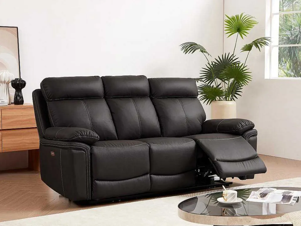 Elektrische Driezits Relaxbank Van Leer Isiris - Bruin-Vente-unique Hot