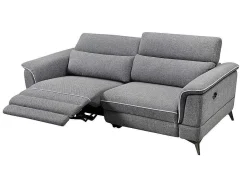 Elektrische Driezits Relaxbank Macari - Stof - Grijs-Vente-unique Hot