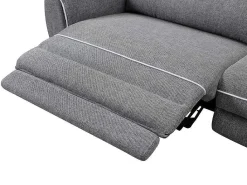 Elektrische Driezits Relaxbank Macari - Stof - Grijs-Vente-unique Hot