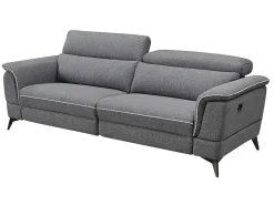 Elektrische Driezits Relaxbank Macari - Stof - Grijs-Vente-unique Hot