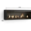 Elektrische Haard Led , 107X38X25Cm, Woonkamer - Eetkamer, Elektrische Haard, Zwart-Skraut Home Sale