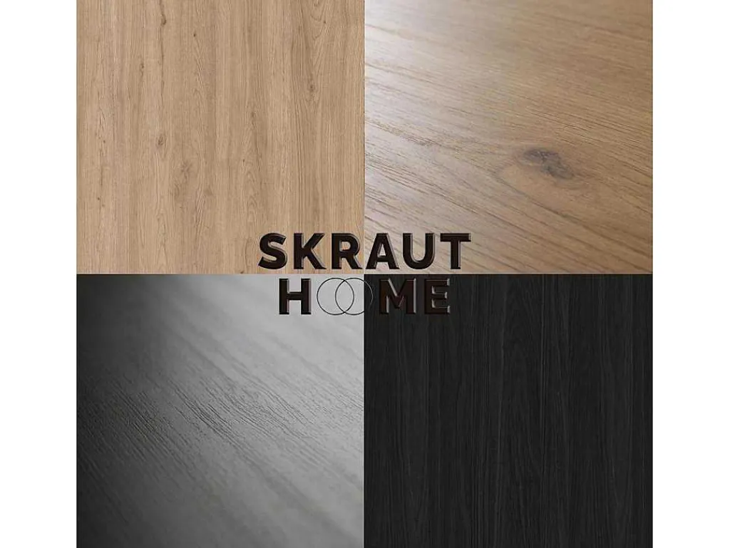 Elektrische Haard Led , 102X45X35Cm, 1 Opening, 1 Deur, Elektrische Haard, Hangend, Eiken/Zwart-Skraut Home Clearance