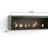 Elektrische Haard Led , 107X38X25Cm, Woonkamer - Eetkamer, Elektrische Haard, Cement-Skraut Home Online