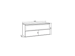 Elektrische Haard Led , 102X45X35Cm, 1 Opening, 1 Deur, Elektrische Haard, Hangend, Cement-Skraut Home Best