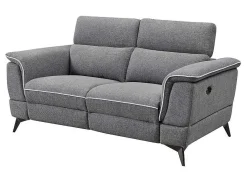 Elektrische Relaxbankstel 3+2 Macari - Stof - Grijs-Vente-unique Hot