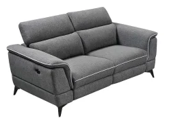 Elektrische Relaxbankstel 3+2 Macari - Stof - Grijs-Vente-unique Hot