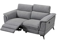 Elektrische Relaxbankstel 3+2 Macari - Stof - Grijs-Vente-unique Hot