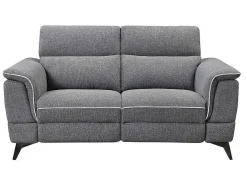 Elektrische Relaxbankstel 3+2 Macari - Stof - Grijs-Vente-unique Hot