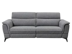Elektrische Relaxbankstel 3+2 Macari - Stof - Grijs-Vente-unique Hot