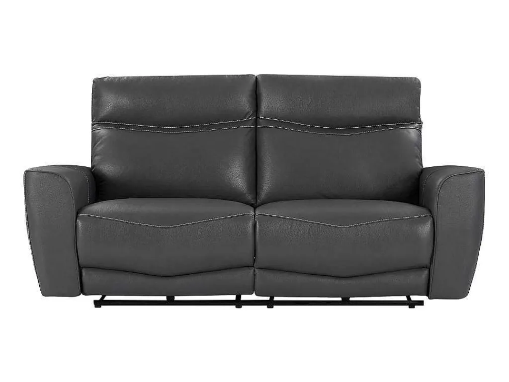 Elektrische Relax-Driezitsbank Van Antracietgrijs Vaarsleer Damon-Vente-unique Clearance
