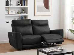 Elektrische Relax-Driezitsbank Van Zwart Vaarsleer Damon-Vente-unique Online