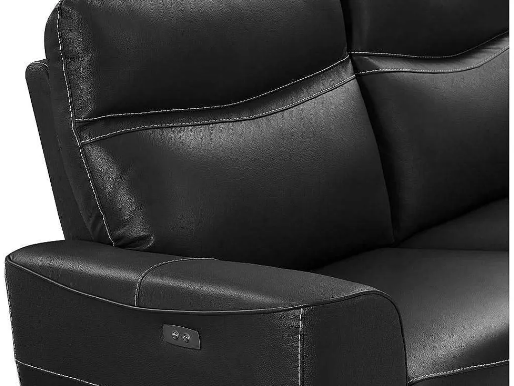 Elektrische Relax-Driezitsbank Van Zwart Vaarsleer Damon-Vente-unique Online