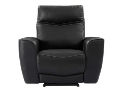 Elektrische Relax-Fauteuil Van Zwart Vaarsleer Damon-Vente-unique Online