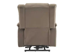 Elektrische Relaxfauteuil - Met Thermische Massagefunctie - Voorzien Van 2 Bekerhouders En Afstandsbediening - Taupe-ModernLuxe Clearance