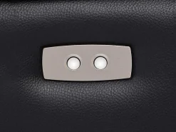 Elektrische Relax-Fauteuil Van Zwart Leer Mesola-Vente-unique