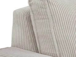 Elektrische Relaxfauteuil Van Lichtgrijs Ribfluweel Amelio-Vente-unique Clearance