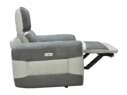 Elektrische Relaxfauteuil In Donkergrijze Stof Orietto-Vente-unique Hot