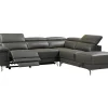 Elektrische Relaxhoekbank Van Leer Pascaline - Antraciet - Hoek Rechts-LINEA SOFA New