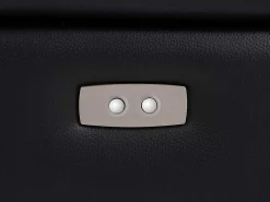 Elektrische Relax-Tweezitsbank Van Zwart Leer Mesola-Vente-unique Clearance