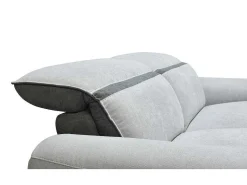 Elektrische Relaxzitbank Met 3 Plaatsen In Lichtgrijze Stof Orietto-Vente-unique Best