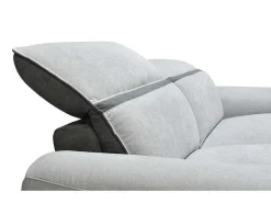 Elektrische Relaxzitbank Met 3 Plaatsen In Lichtgrijze Stof Orietto-Vente-unique Best
