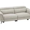 Elektrische Relax-Zitbank Met 3 Plaatsen In Beige Stof Macari-Vente-unique Outlet