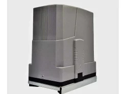 Elektrische Schuifpoort Van Aluminium Met Motieven - Halfopengewerkt - L.416 X H.180 Cm - Antraciet - Gregor-EXPERTLAND Outlet