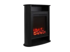 Elektrische Sfeerhaard - Met Mantel - L84 X D33 X H111 Cm - Zwart - Mombacho-FLAMATECH Hot