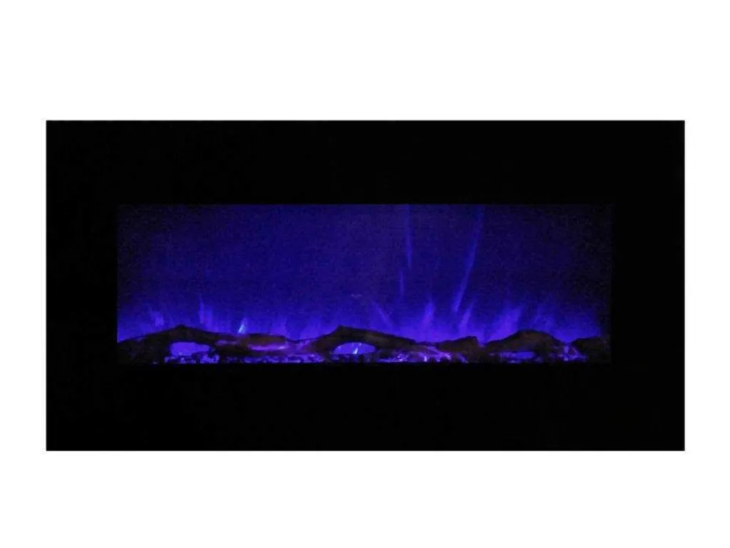 Elektrische Sfeerhaard Lalita - L110 X D14 X H49 Cm - Zwart-FLAMATECH Online