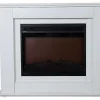 Elektrische Sfeerhaard Nevado - Met Schoorsteenmantel - Leds - L100 X D27,5 X H82,5 Cm - Wit-FLAMATECH Discount