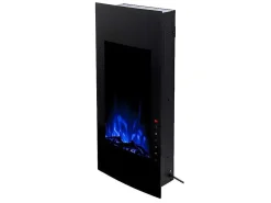 Elektrische Sfeerhaard Vulcano - L41 X D13 X H81 Cm - Zwart-FLAMATECH Discount