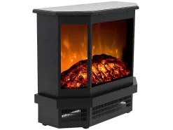 Elektrische Sfeerkachel Etna - L55,8 X D22,5 X H51,6 Cm - Zwart-FLAMATECH Clearance