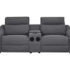Elektrische Tweezits-Relaxzitsbank Van Grijze Stof Vereto-Vente-unique Discount