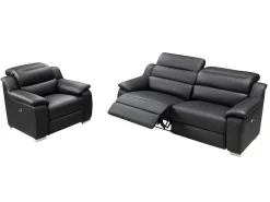 Elektrische 3-Zitsrelaxbank Arena Iii Van Leer - Noir-Vente-unique Best