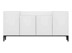 Ellaria Multifunctioneel Kabinet, Wit, Zwart, 160X42X75 Cm, Epikasa-Homemania New