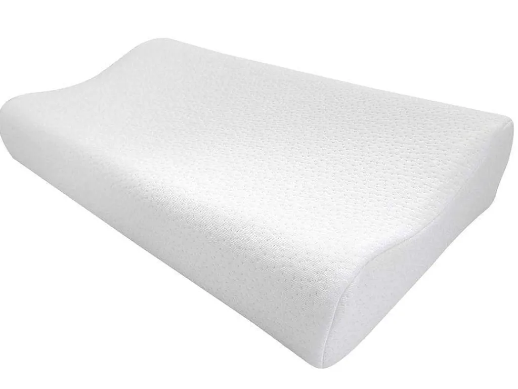 Ergonomisch Hoofdkussen Met Vormgeheugen 50 X 30 Cm Sleepy Van - Wit-DREAMEA New
