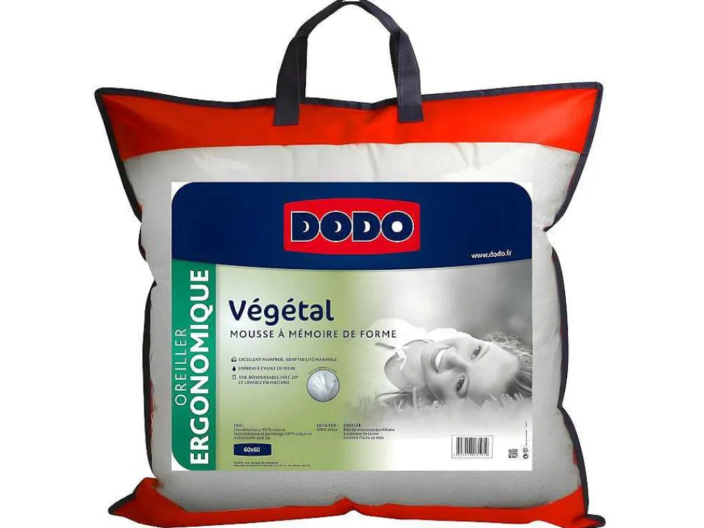 Ergonomisch Hoofdkussen Met Vormgeheugen Vegetal 60 X 60 Cm-DODO Discount
